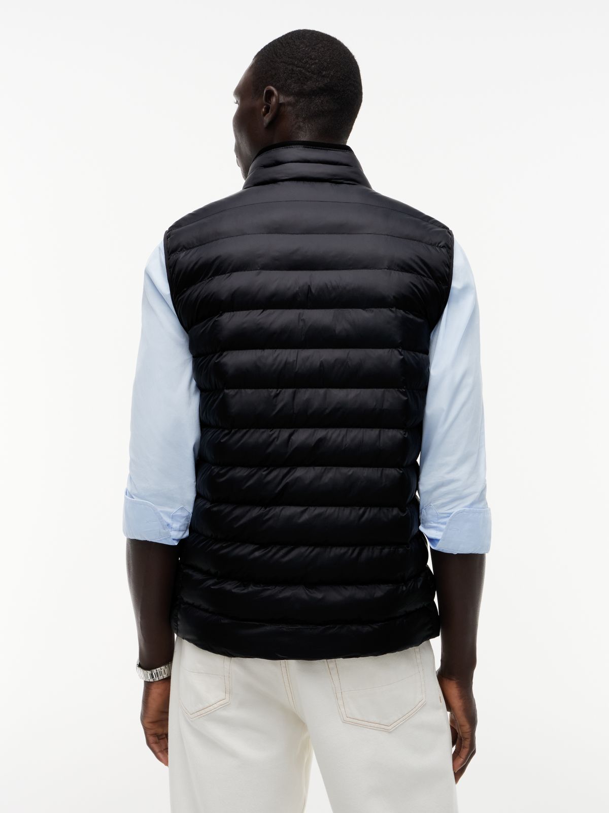 Packable Quilted Gilet — Black