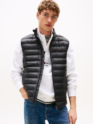 black packable quilted gilet for men tommy hilfiger