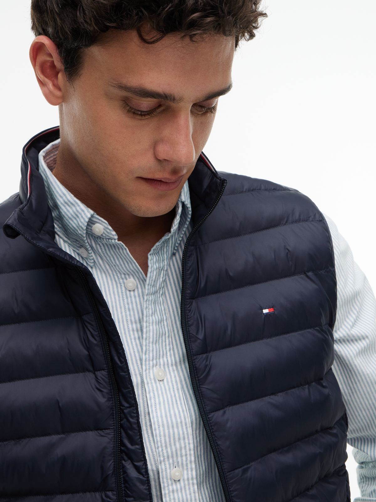 Packable Quilted Gilet — Blue