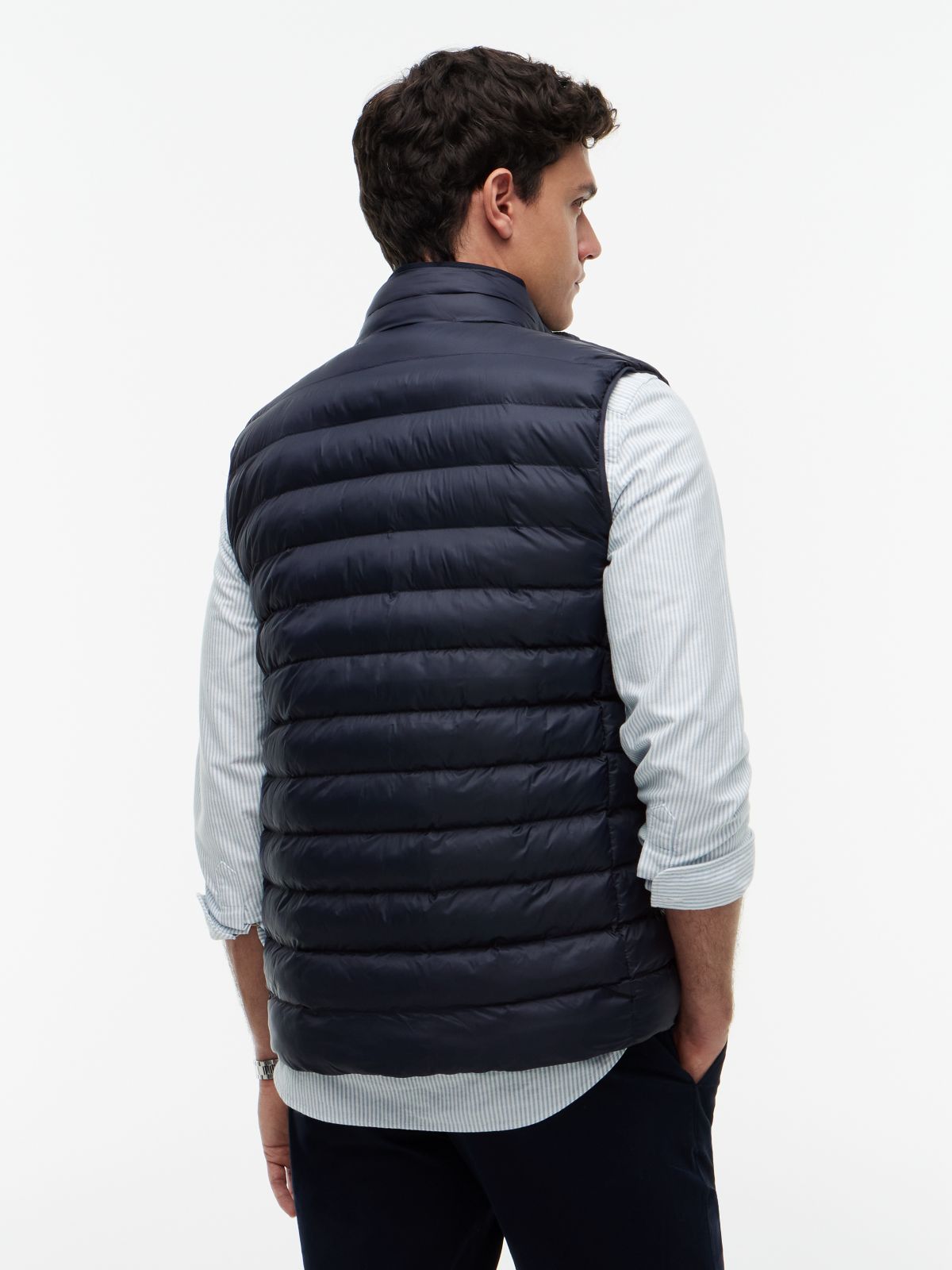Packable Quilted Gilet — Blue