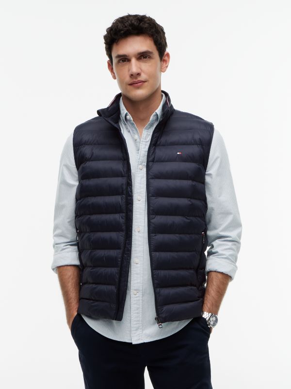 Packable Quilted Gilet — Blue
