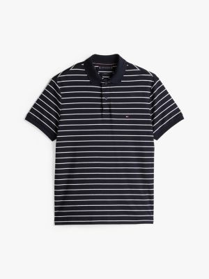 blau regular fit poloshirt für herren - tommy hilfiger