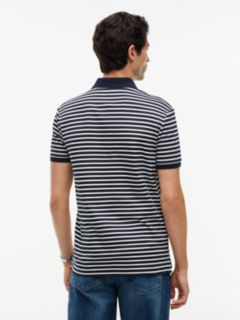 Fluid Cotton Interlock Knit Polo Shirt — Blue 4