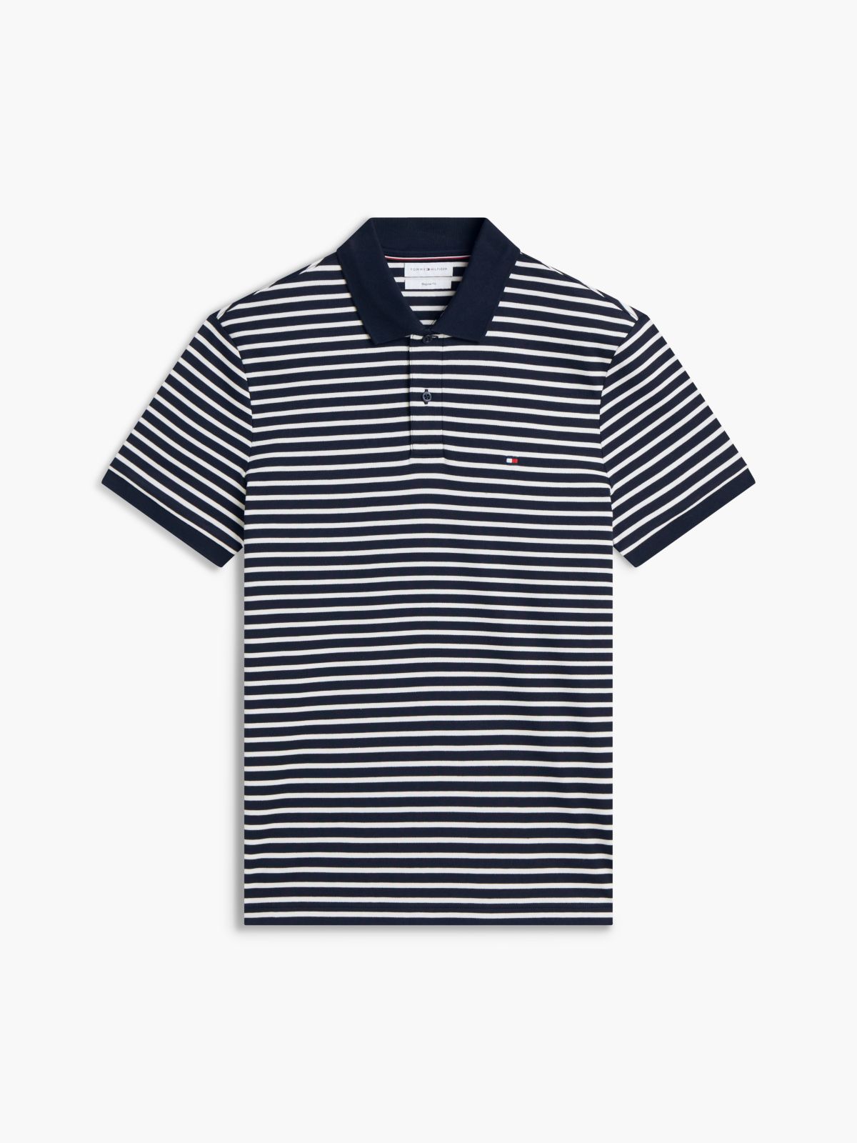 Fluid Cotton Interlock Knit Polo Shirt — Blue
