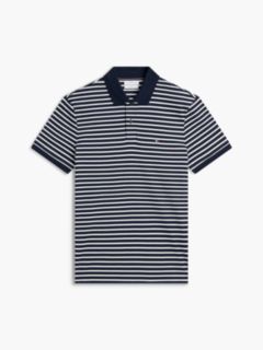 Fluid Cotton Interlock Knit Polo Shirt — Blue 5