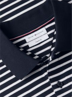 Fluid Cotton Interlock Knit Polo Shirt — Blue 6