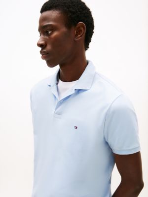 blau regular fit poloshirt für herren - tommy hilfiger