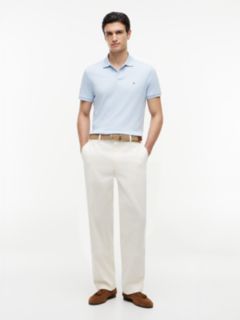 Fluid Cotton Interlock Knit Polo Shirt — Blue 2
