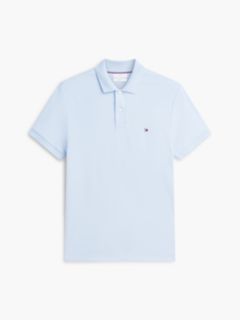 Fluid Cotton Interlock Knit Polo Shirt — Blue 5