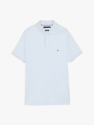 blau regular fit poloshirt für herren - tommy hilfiger