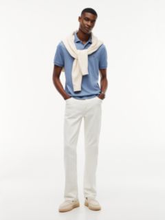 Fluid Cotton Interlock Knit Polo Shirt — Blue 2