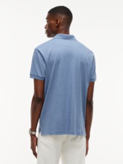Fluid Cotton Interlock Knit Polo Shirt — Blue 4