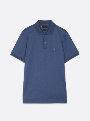 blau regular fit poloshirt für herren - tommy hilfiger