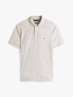 weiß regular fit poloshirt für herren - tommy hilfiger