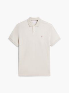 Fluid Cotton Interlock Knit Polo Shirt — Beige 5