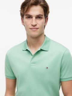 Fluid Cotton Interlock Knit Polo Shirt — Green 3