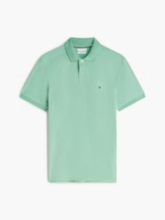 Fluid Cotton Interlock Knit Polo Shirt — Green 5