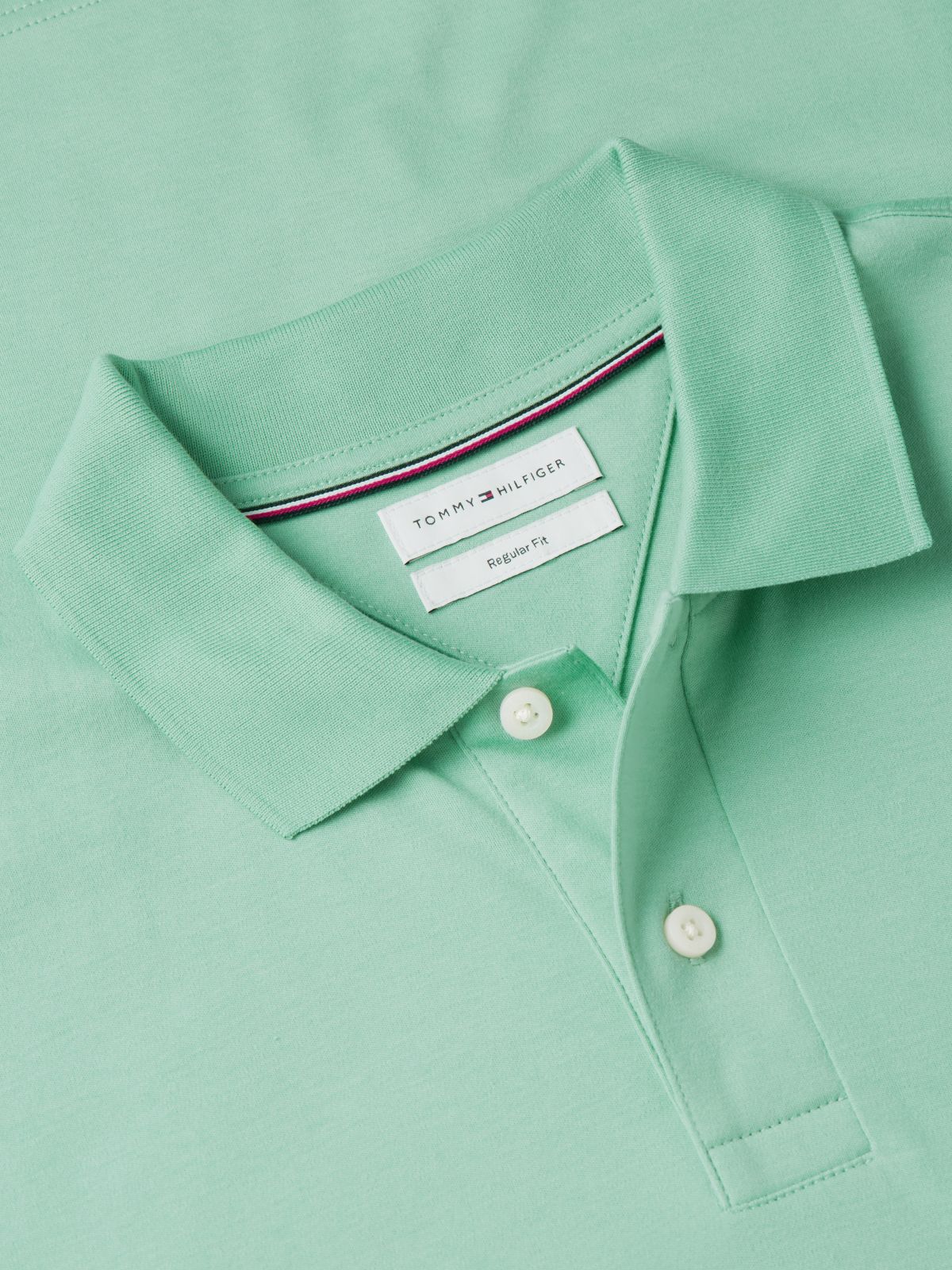 Fluid Cotton Interlock Knit Polo Shirt — Green