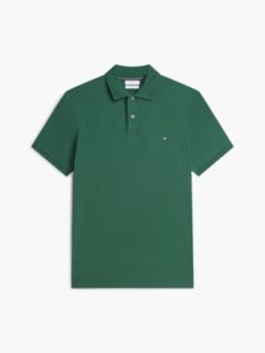Fluid Cotton Interlock Knit Polo Shirt — Green 5