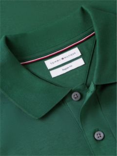 Fluid Cotton Interlock Knit Polo Shirt — Green 6