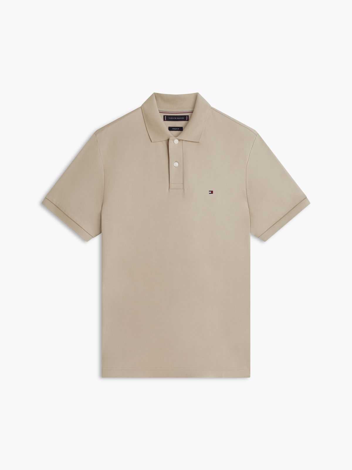 Fluid Cotton Interlock Knit Polo Shirt — Green