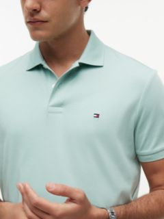 Fluid Cotton Interlock Knit Polo Shirt — Green 3