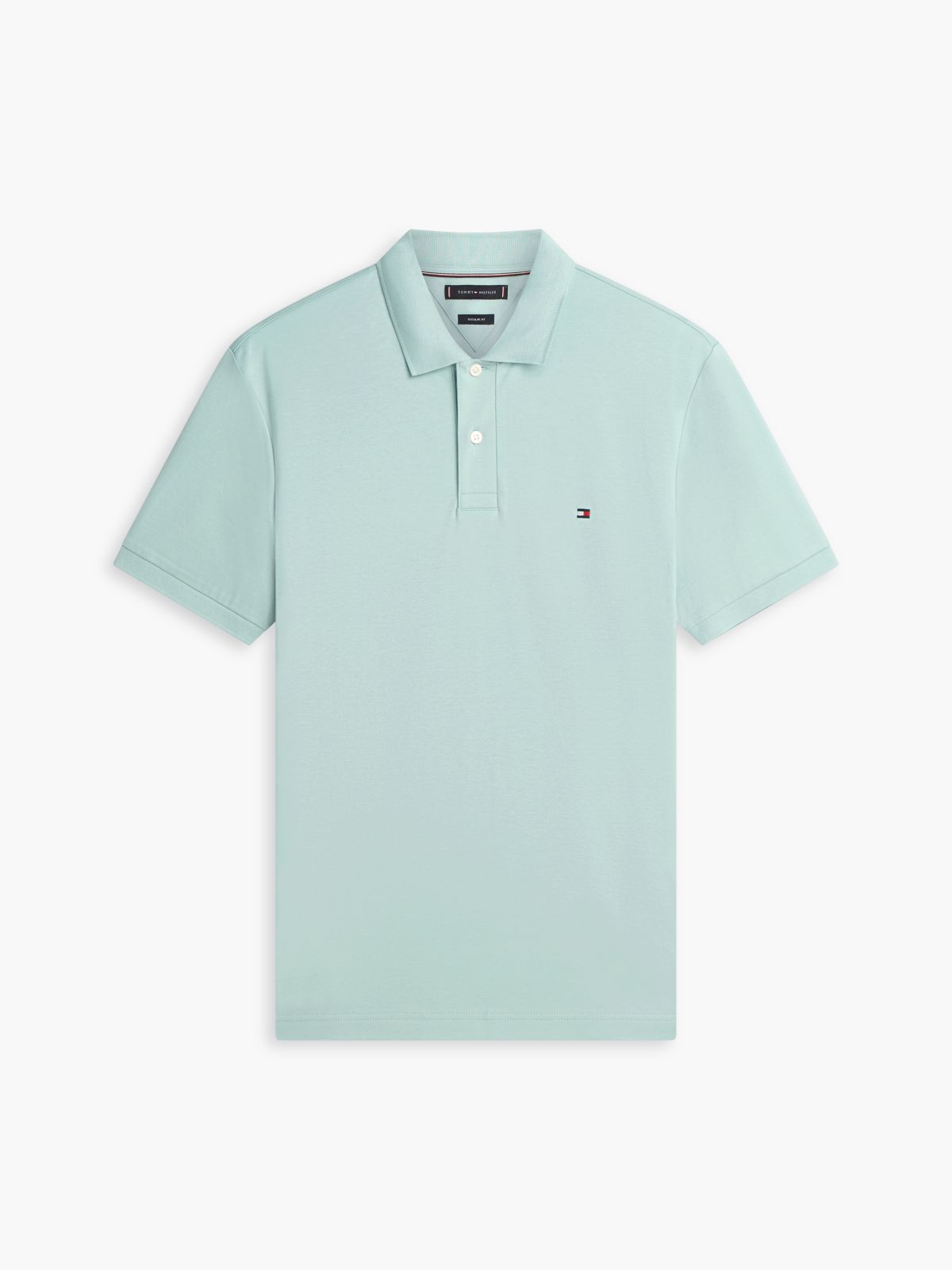 Fluid Cotton Interlock Knit Polo Shirt — Green