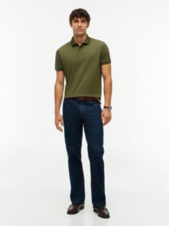 Fluid Cotton Interlock Knit Polo Shirt — Green 2