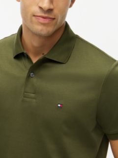 Fluid Cotton Interlock Knit Polo Shirt — Green 3