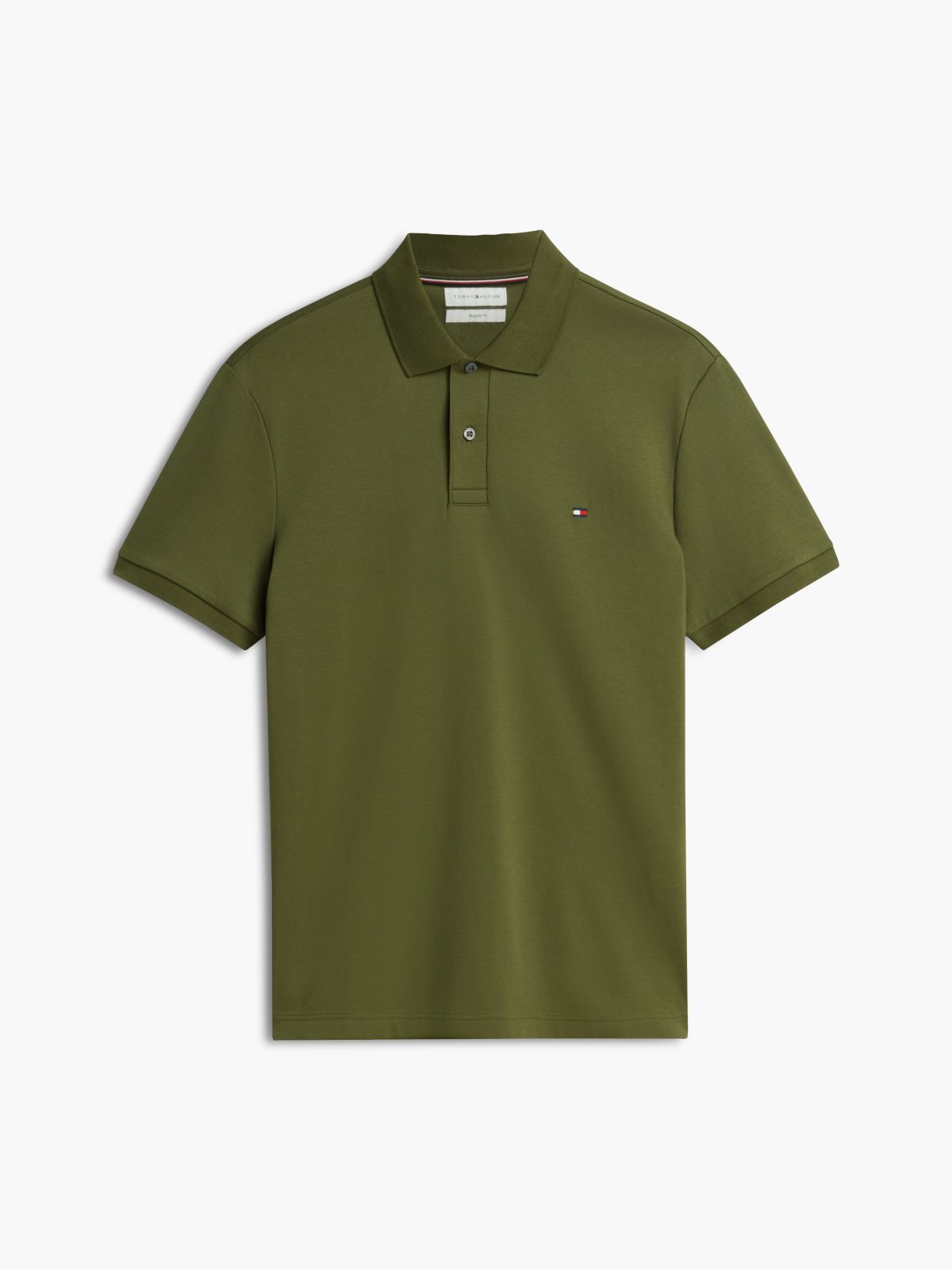 Fluid Cotton Interlock Knit Polo Shirt — Green