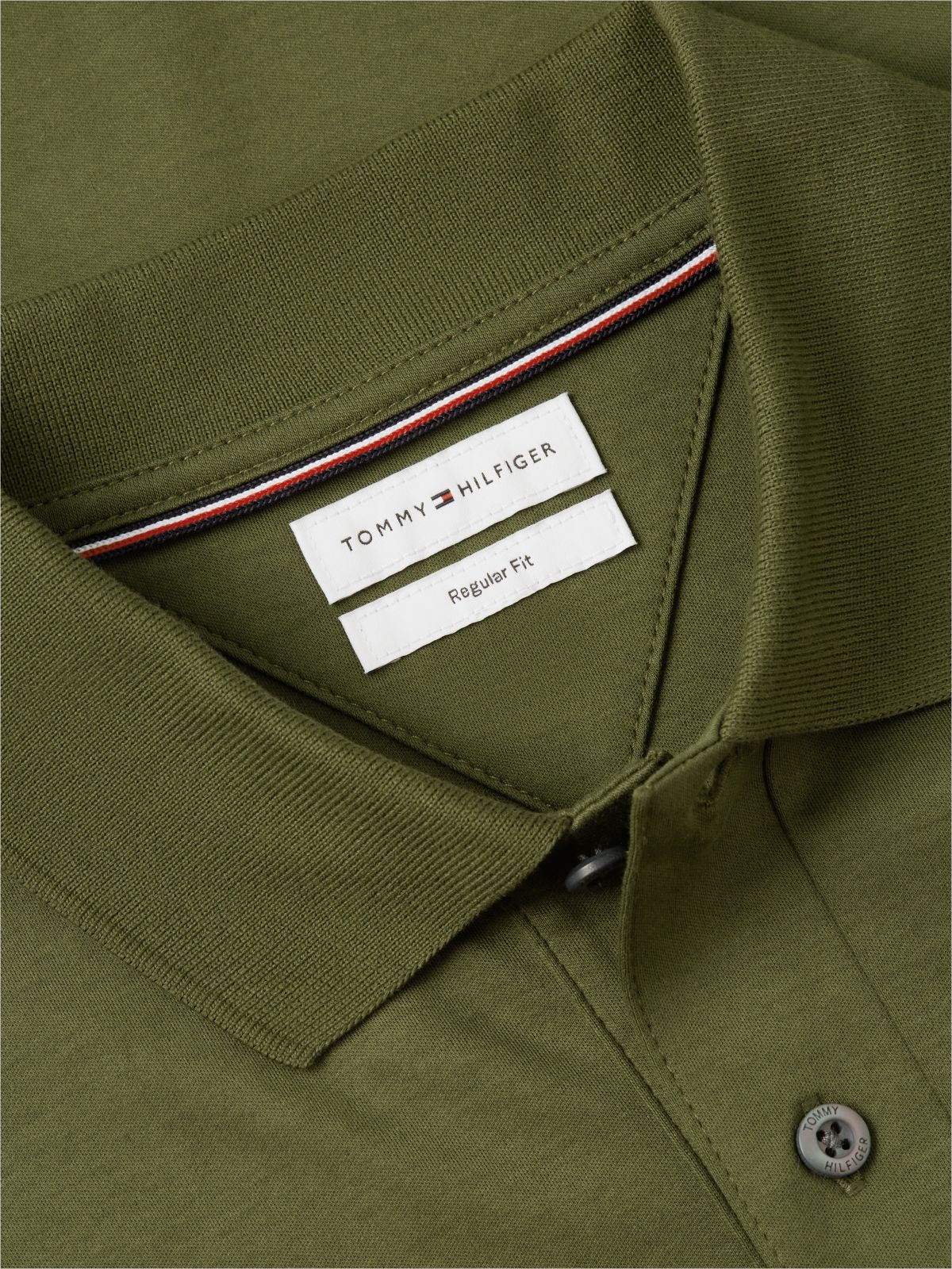 Fluid Cotton Interlock Knit Polo Shirt — Green