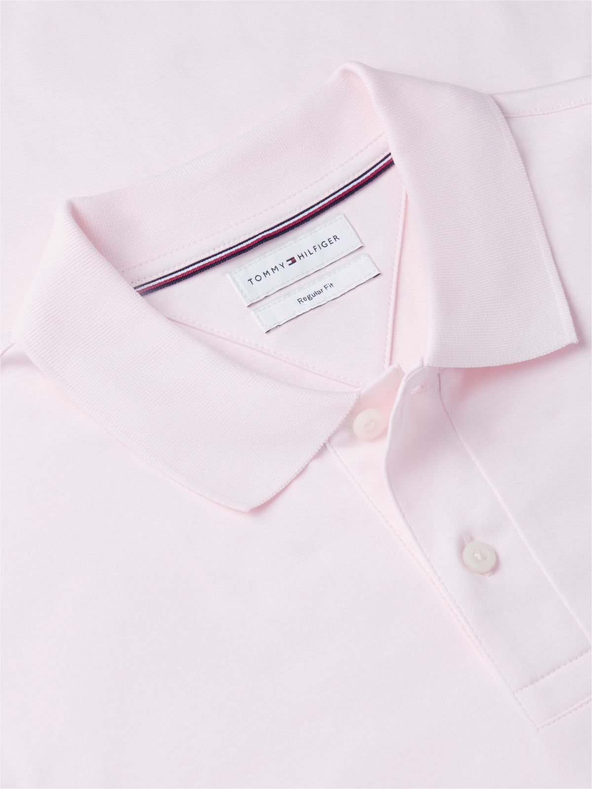 Fluid Cotton Interlock Knit Polo Shirt — Pink