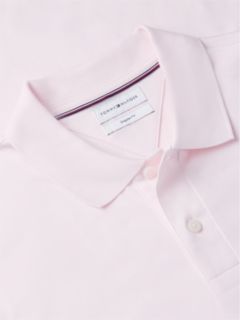 Fluid Cotton Interlock Knit Polo Shirt — Pink 6