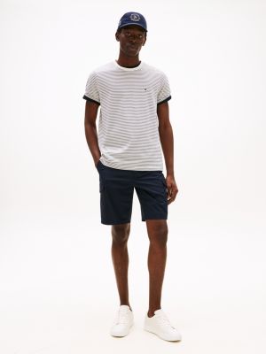 wit t-shirt met ronde hals voor heren - tommy hilfiger