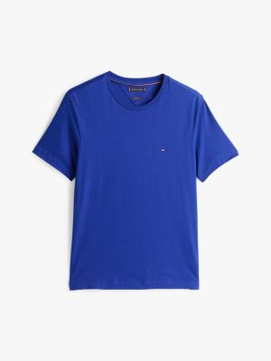 blue flag embroidery t-shirt for men tommy hilfiger