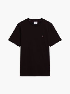 Flag Embroidery Jersey Crew Neck T-Shirt — Brown 5