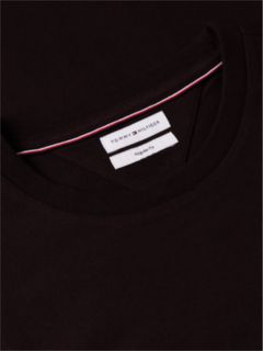 Flag Embroidery Jersey Crew Neck T-Shirt — Brown 6