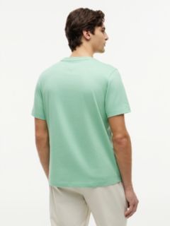 Flag Embroidery Jersey Crew Neck T-Shirt — Green 4