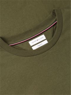Flag Embroidery Jersey Crew Neck T-Shirt — Green 6