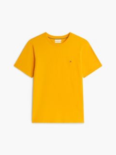 Flag Embroidery Jersey Crew Neck T-Shirt — Orange 5