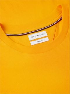 Flag Embroidery Jersey Crew Neck T-Shirt — Orange 6