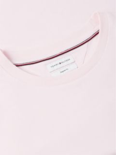 Flag Embroidery Jersey Crew Neck T-Shirt — Pink 7