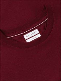 Flag Embroidery Jersey Crew Neck T-Shirt — Purple 6