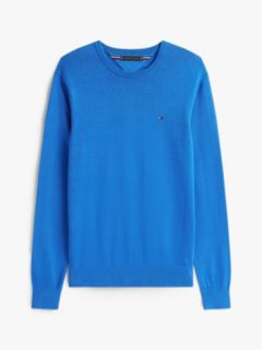 Flag Embroidery Crew Neck Jumper — Blue 5