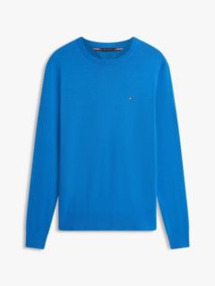 Flag Embroidery Crew Neck Jumper — Blue 6