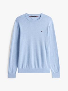 Flag Embroidery Crew Neck Jumper — Blue 5