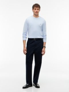 Flag Embroidery Crew Neck Jumper — Blue 2