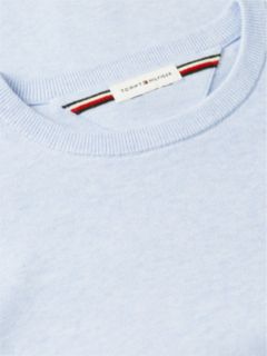 Flag Embroidery Crew Neck Jumper — Blue 6
