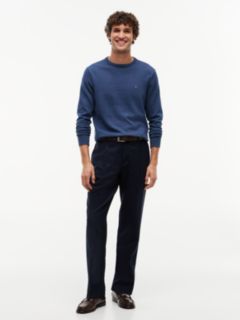 Flag Embroidery Crew Neck Jumper — Blue 2