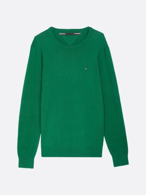 green flag embroidery jumper for men tommy hilfiger